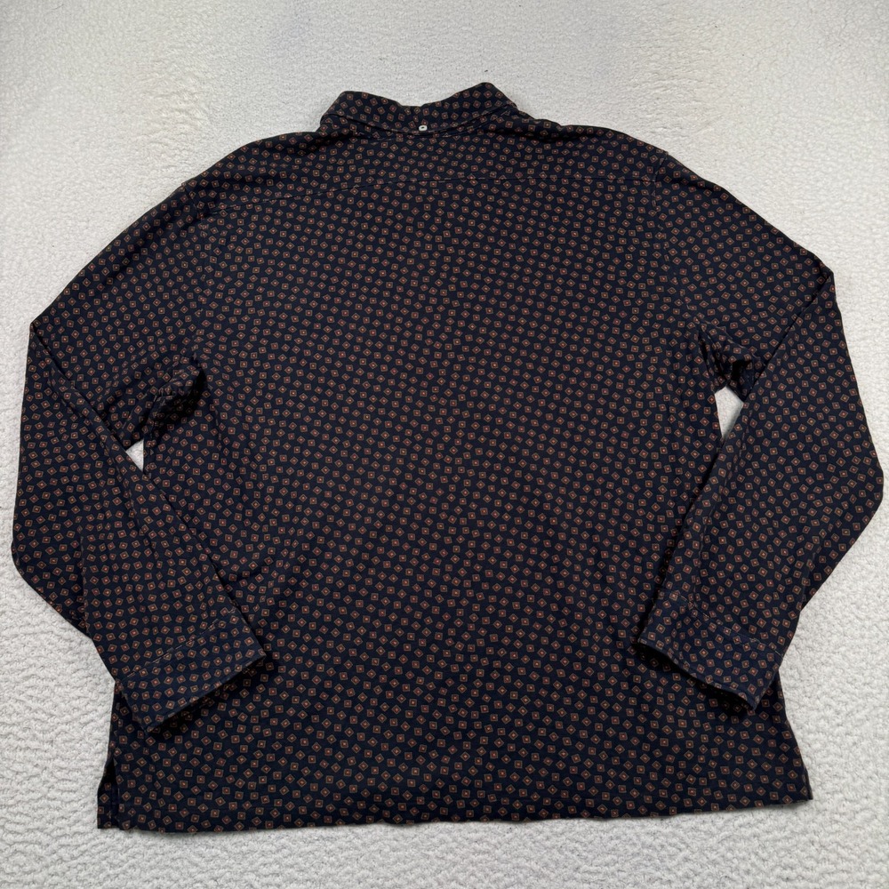 Ralph Lauren Shirt Men's XXL Long Sleeve Mesh Polo Pullover Geometric Print AOP - Picture 4 of 8